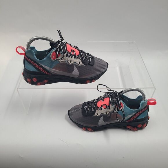 Nike React Element 87 Solar Red Blue Chill Black Size 5 Sneakers AQ1090-006 main image 7